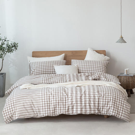 100%全棉 渐变条纹渐变格纹 四件套 A-4288   良品 商品图8