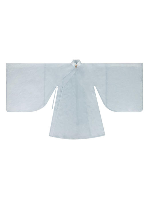 明镜台明制竖领大襟大袖衫正品原创春季汉服女中国风薄款 商品图4