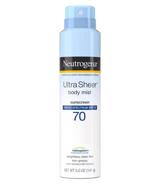 Neutrogena露得清 无油薄干爽高效防晒喷雾SPF70   141g 商品图4