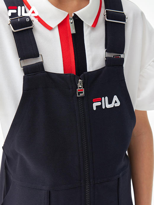 小斐乐儿童连衣裙2022夏季新款女大童时尚休闲背带裙K12G221317F 商品图4