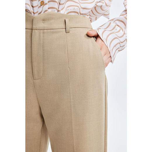 LILY2022夏新款女装通勤款气质纯色显瘦西装裤休闲裤122200C5159 商品图3