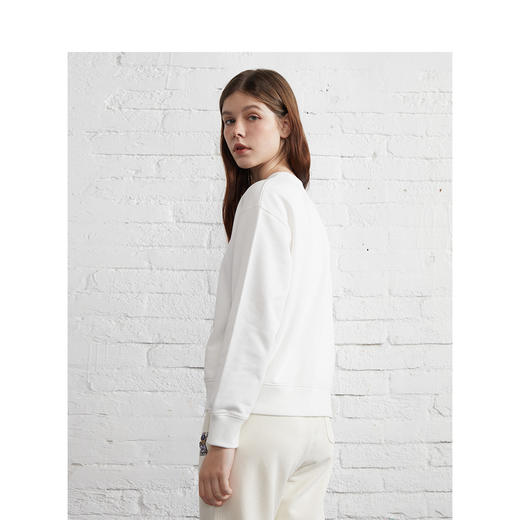 TeenieWeenie小熊 22夏小熊女装圆领棉百搭卫衣TTMA221211P 商品图3