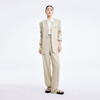 LILY2022夏新款女装设计感小众洋气纯色无领西装外套122200C2126 商品缩略图2