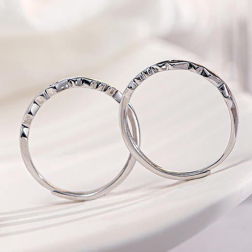 【日月山海对戒】Fanci范琦银饰轻奢情侣对戒 下单赠精美礼盒 顺丰空运+运费险 商品图1