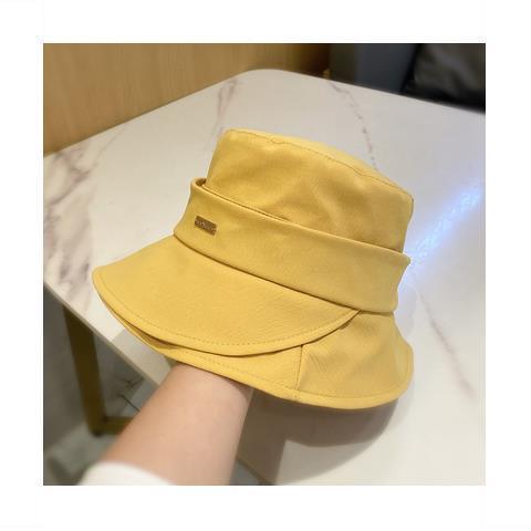 2022网红渔夫帽子女春夏韩版百搭日系贴标盆帽潮可折叠防晒遮阳帽 商品图3