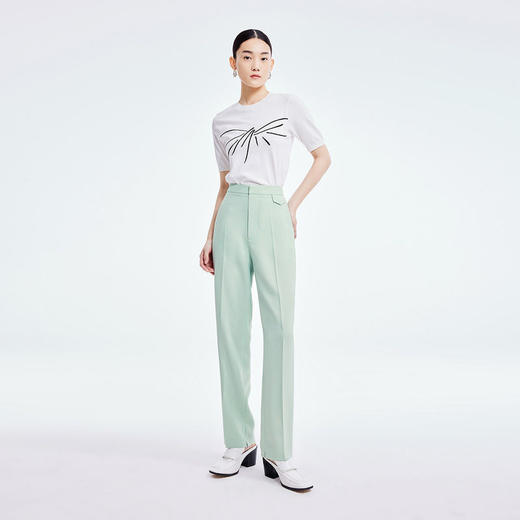 LILY2022夏新款女装时尚通勤款高级感气质显瘦西装裤122200C5169 商品图2