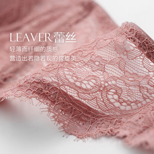 金三塔真丝无钢圈内衣女蕾丝性感法式三角杯文胸 NZFAA307 商品图5