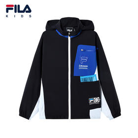 小斐乐儿童上衣2022夏季新款男大童薄款时尚拼接梭织外套K12B224723F