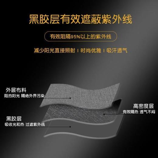 帽子女夏UV防晒帽防紫外线黑胶空顶帽大沿遮脸遮阳沙滩太阳帽 商品图3