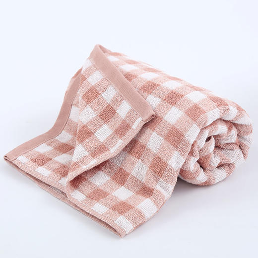 日式无印毛巾全棉良品格纹毛巾浴巾 A-4355 商品图5