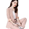2022中袖新款粉色洋气条纹职业装女士套装韩版女神范工作服 MGG-XXN-22901 商品缩略图4