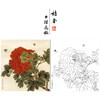 于非闇工笔花鸟白描底稿-红牡丹-斗方小品册页-YF30 商品缩略图0