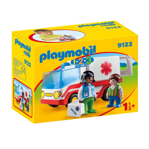摩比世界playmobil 摩比世界 婴幼儿系列 救护车9122 商品图0