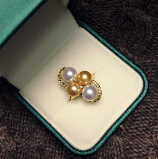 CHIC系列 18K镶钻石和南洋珍珠戒指 商品图1