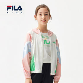 小斐乐儿童梭织外套2022夏季新款女童中大童运动上衣防晒服K12G221707F