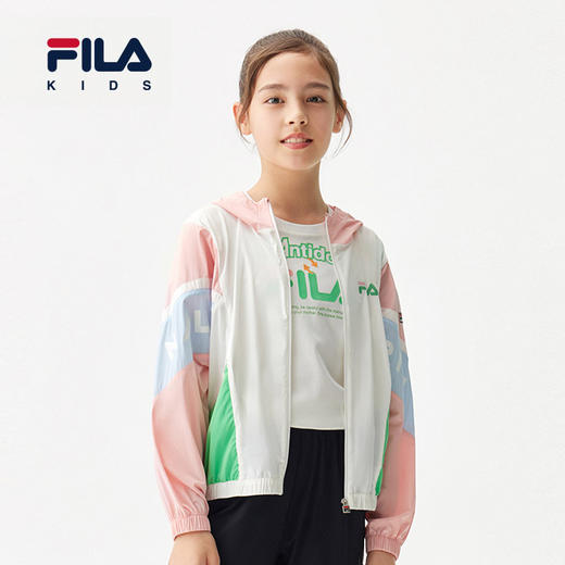 小斐乐儿童梭织外套2022夏季新款女童中大童运动上衣防晒服K12G221707F 商品图0