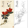 于非闇竖幅工笔花鸟白描底稿《山茶伯劳》-多种白描尺寸可选-YF54 商品缩略图0