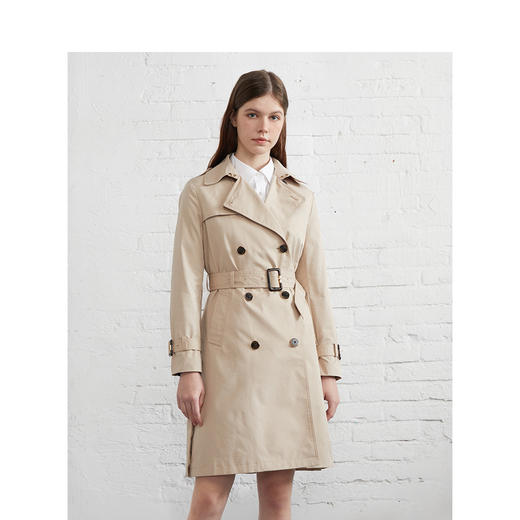 TeenieWeenie小熊22春新女款通勤气质中长款风衣TTJT221201P 商品图1