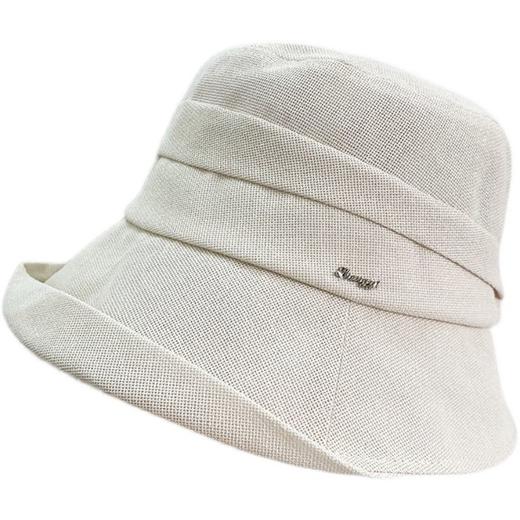 春季英伦复古黑色渔夫帽子女2022新款水钻字母卷边盆帽小众水桶帽 商品图8