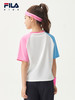 小斐乐儿童T恤2022夏季新款女大童薄款透气运动短袖T恤K12G223104F 商品缩略图1