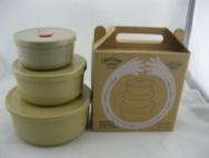 壳氏唯圆形保鲜盒三件套 商品图0