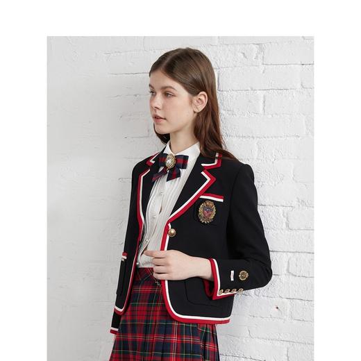 Teenie Weenie小熊【赵露思同款】2022年春款JK学院直筒黑色西装TTJK221202P 商品图3