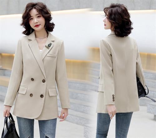 遮肉显瘦，时尚双排扣西装外套HR-XMYR9022 商品图2