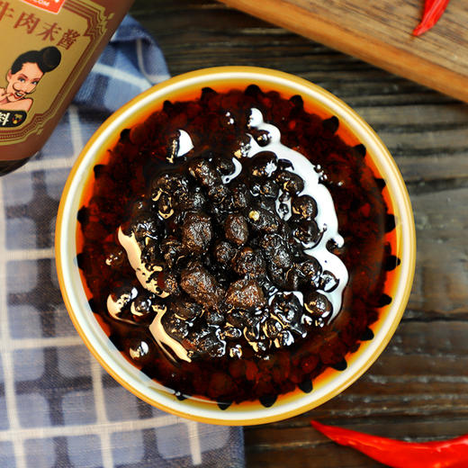 茂德公豉香牛肉末酱农家自制辣椒酱下饭菜拌饭酱拌面酱225g 商品图4