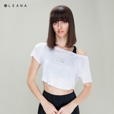 LEANA韩版短款纯色圆领宽松薄款短袖T恤ins套头速干透气罩衫LN5115 商品图2