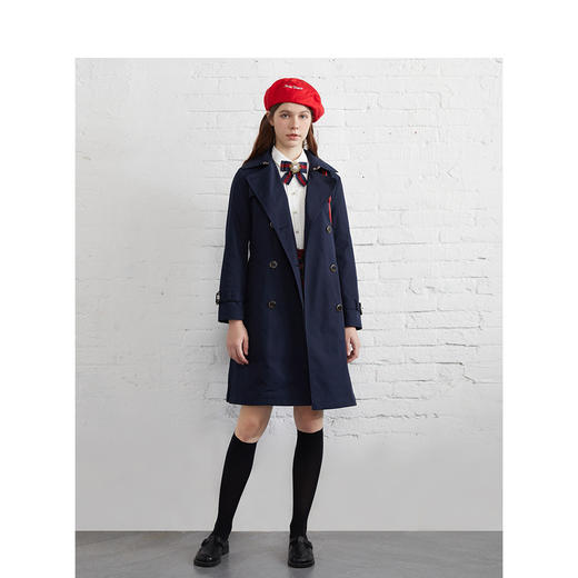 TeenieWeenie小熊22春新女款通勤气质中长款风衣TTJT221201P 商品图2