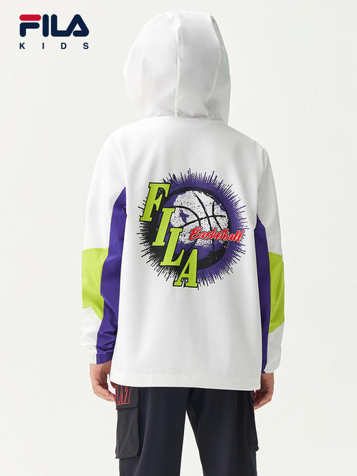 小斐乐儿童外套2022夏季新款中大童男童潮流连帽工装风上衣K12B223701F 商品图3