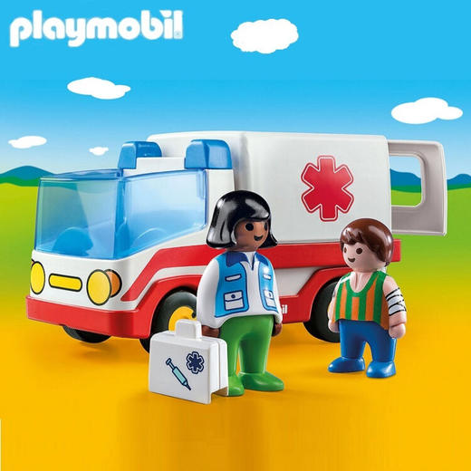 摩比世界playmobil 摩比世界 婴幼儿系列 救护车9122 商品图1
