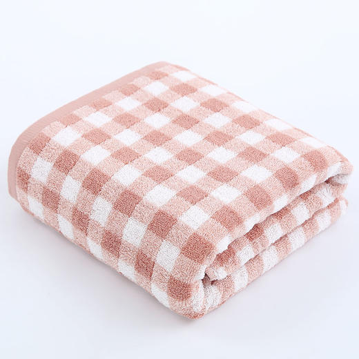 日式无印毛巾全棉良品格纹毛巾浴巾 A-4355 商品图2