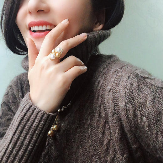 CHIC系列 18K镶钻石和南洋珍珠戒指 商品图4