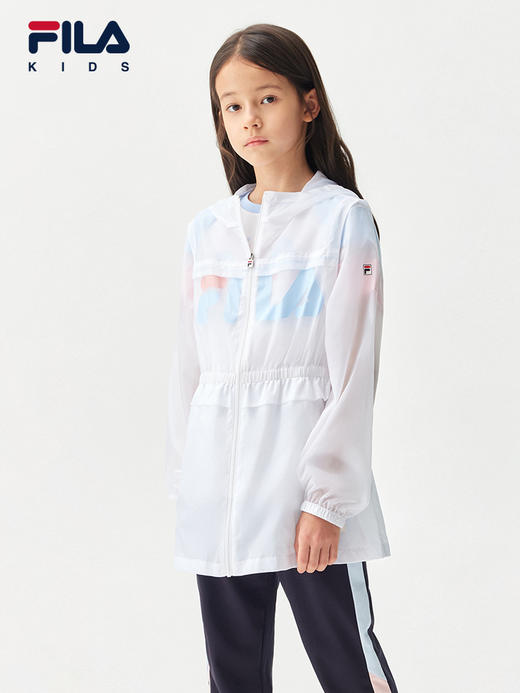 小斐乐女童梭织外套2022夏季新款儿童防晒衣中大童运动上衣K12G221707F 商品图2