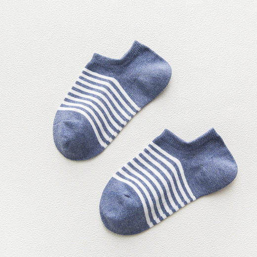 【女士条纹船袜】棉质女士船袜隐形袜条纹棉袜学生透气吸汗女款袜子棉 商品图4