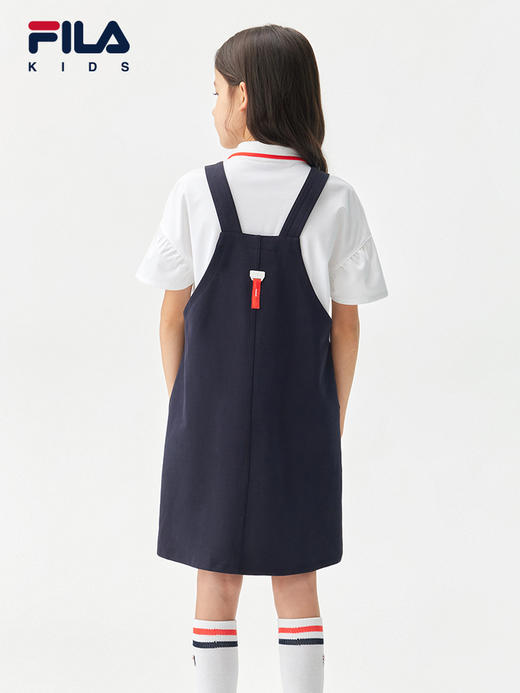 小斐乐儿童连衣裙2022夏季新款女大童时尚休闲背带裙K12G221317F 商品图1