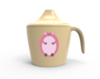 壳氏唯儿童双耳杯（粉红猪） 杯子:13.3*6.9*8.3 商品缩略图0