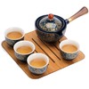 【小康泡茶具】送礼陶瓷懒人泡茶神器便携式旅行自动茶具侧把壶功夫茶具茶盘-W仓 商品缩略图2