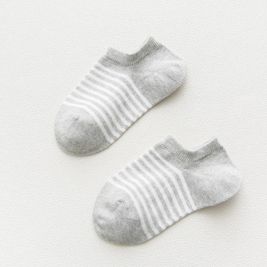 【女士条纹船袜】棉质女士船袜隐形袜条纹棉袜学生透气吸汗女款袜子棉 商品图2