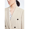 LILY2022夏新款女装气质通勤款撞色排扣宽松西装外套122200c2165 商品缩略图3