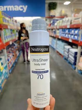 Neutrogena露得清 无油薄干爽高效防晒喷雾SPF70   141g