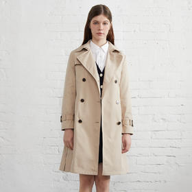 TeenieWeenie小熊22春新女款通勤气质中长款风衣TTJT221201P