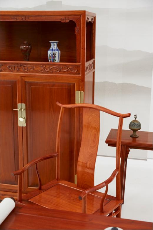 红桥红  家具严选  缅甸花梨（大果紫檀）【186大号螭龙 万历柜】 商品图3