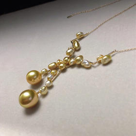 CHIC系列 18K镶巴洛克南洋珍珠项链