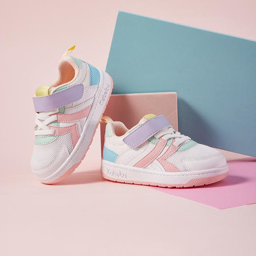 卡特兔儿童运动鞋男童幼儿园小白鞋女童板鞋春秋童鞋休闲鞋 商品图1