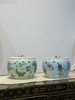 江荣荣：豆青、天蓝蝶恋花盖罐 商品缩略图0
