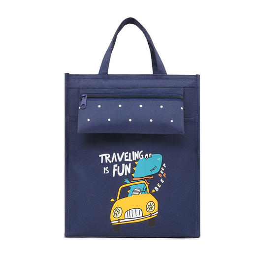 补习袋韩版小学生手提袋帆布儿童美术袋儿童中学生文件补习包拎包 商品图3