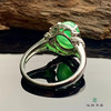 派瑞翡翠 18k金翡翠戒指 糯种 阳绿色 商品缩略图4