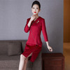 LC-2207春装新款礼服改良旗袍修身时尚喜婆婆婚宴高贵连衣裙 商品缩略图3